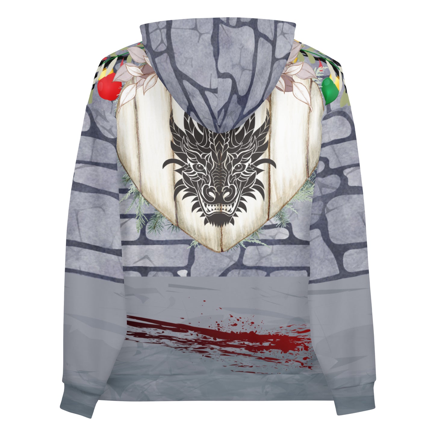 Deck the Dungeons Ugly Holiday Tabletop Gaming Hoodie