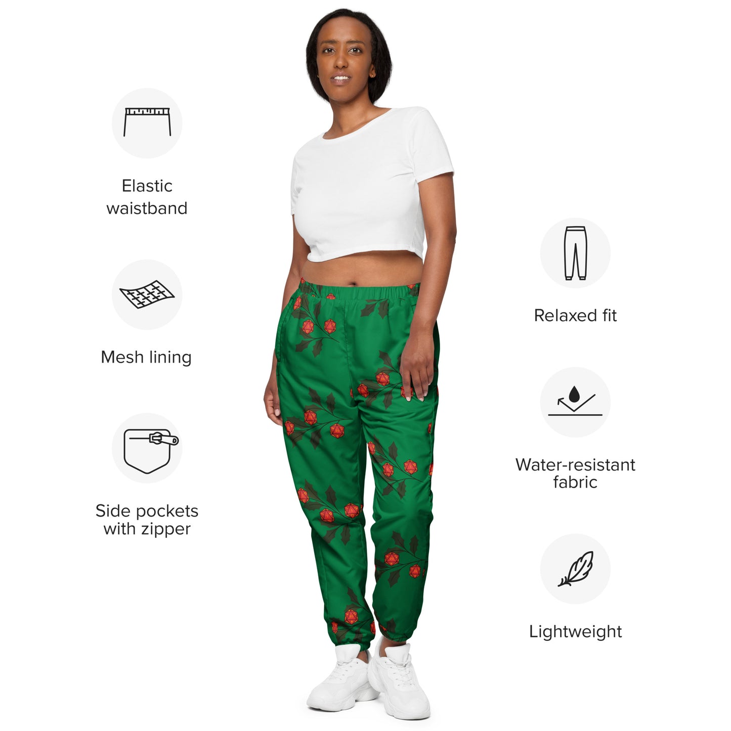 Merry Critmas Ugly Holiday Tabletop Gaming Sweat Pants