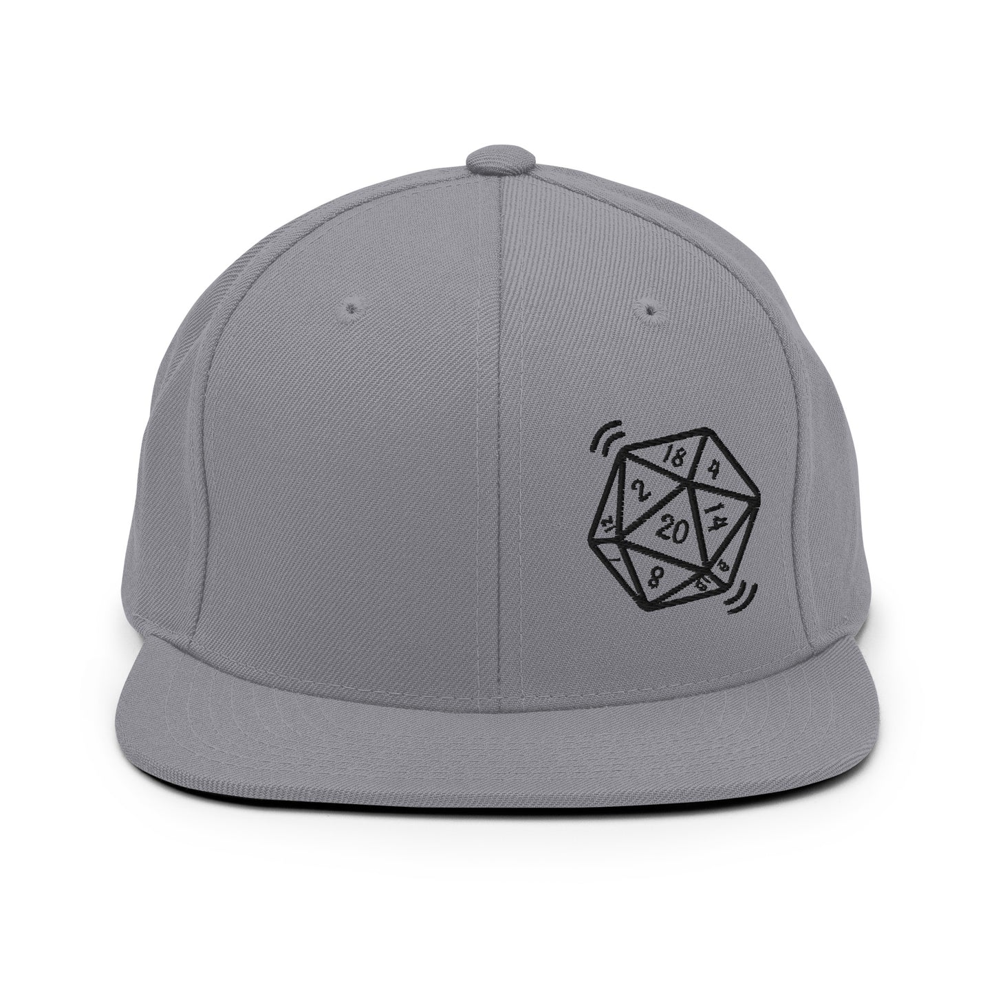Nat D20 Tabletop Gaming Snapback Hat (Light)