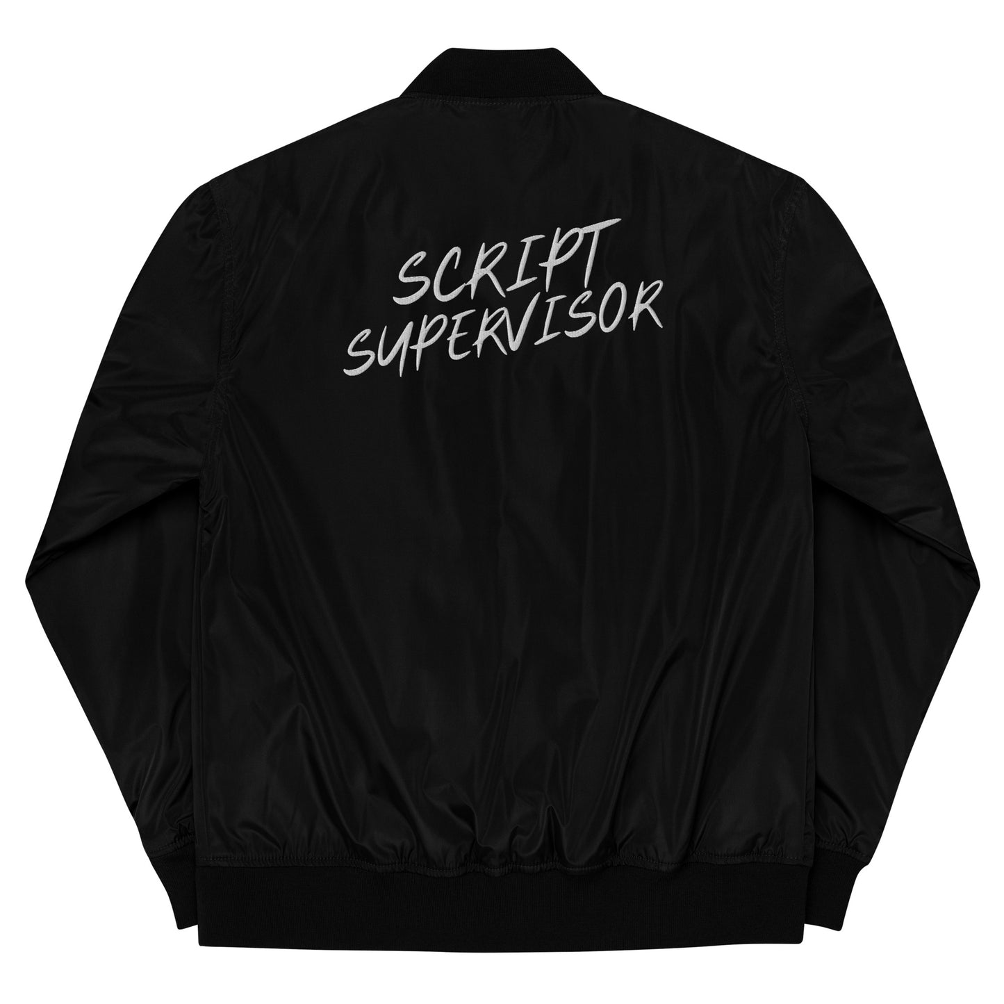 Script Supervisor 50s Style recycled bomber jacket