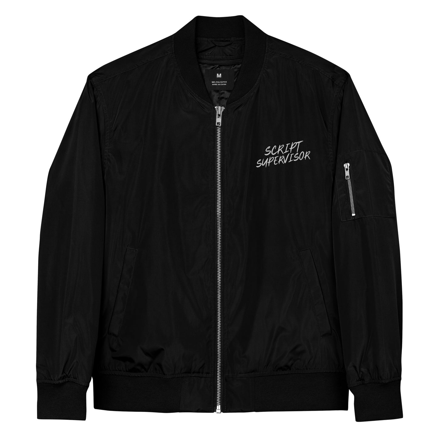 Script Supervisor 50s Style recycled bomber jacket