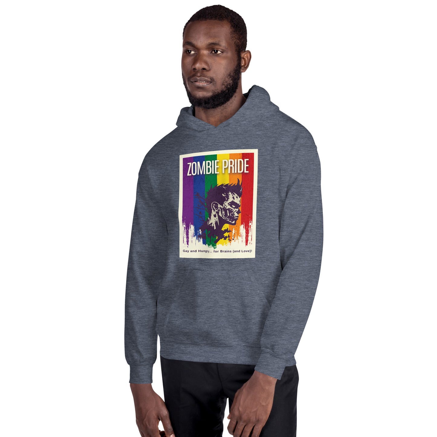 Gay Pride Flag Zombie Halloween Hoodie