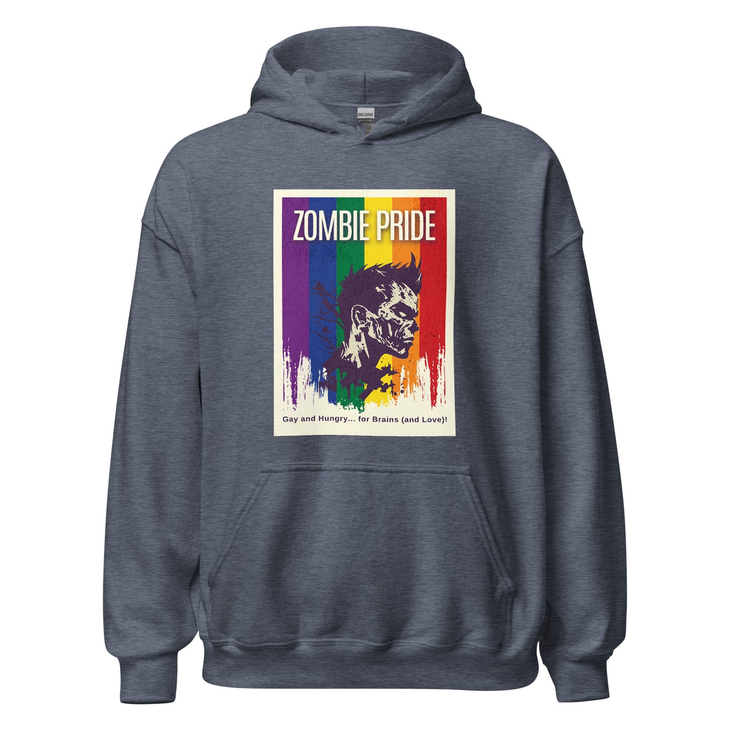 Gay Pride Flag Zombie Halloween Hoodie