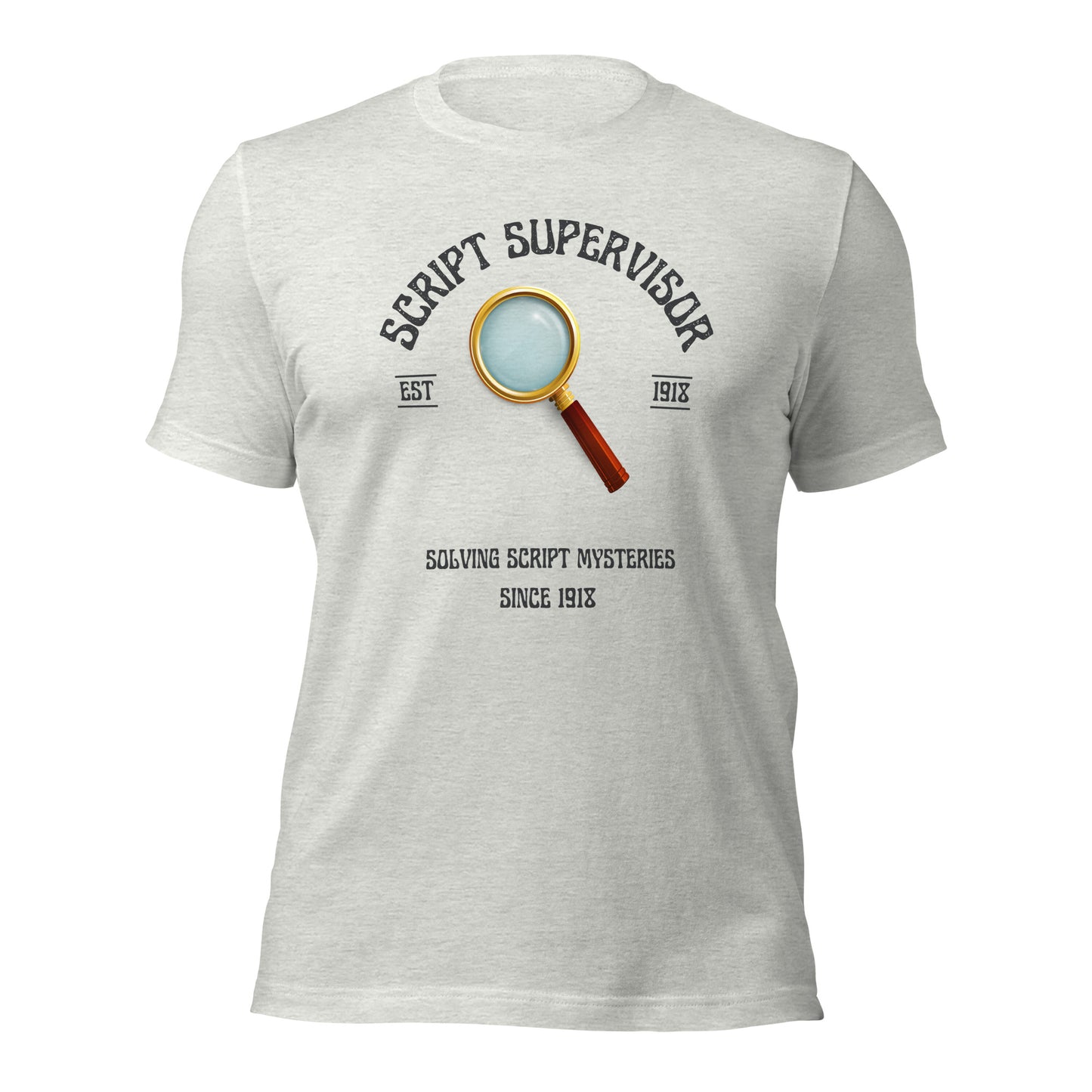 Script Supervisor Solving Mysteries T-shirt (Spyglass)
