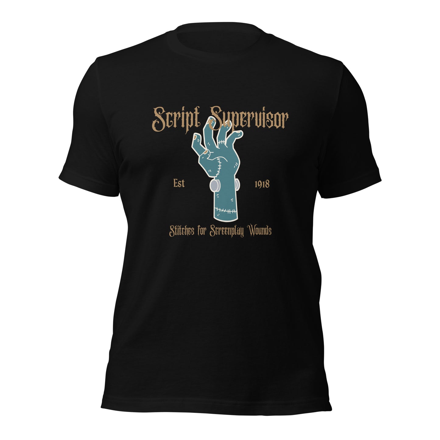 Script Supervisor Frankenstein Hand Halloween T-shirt