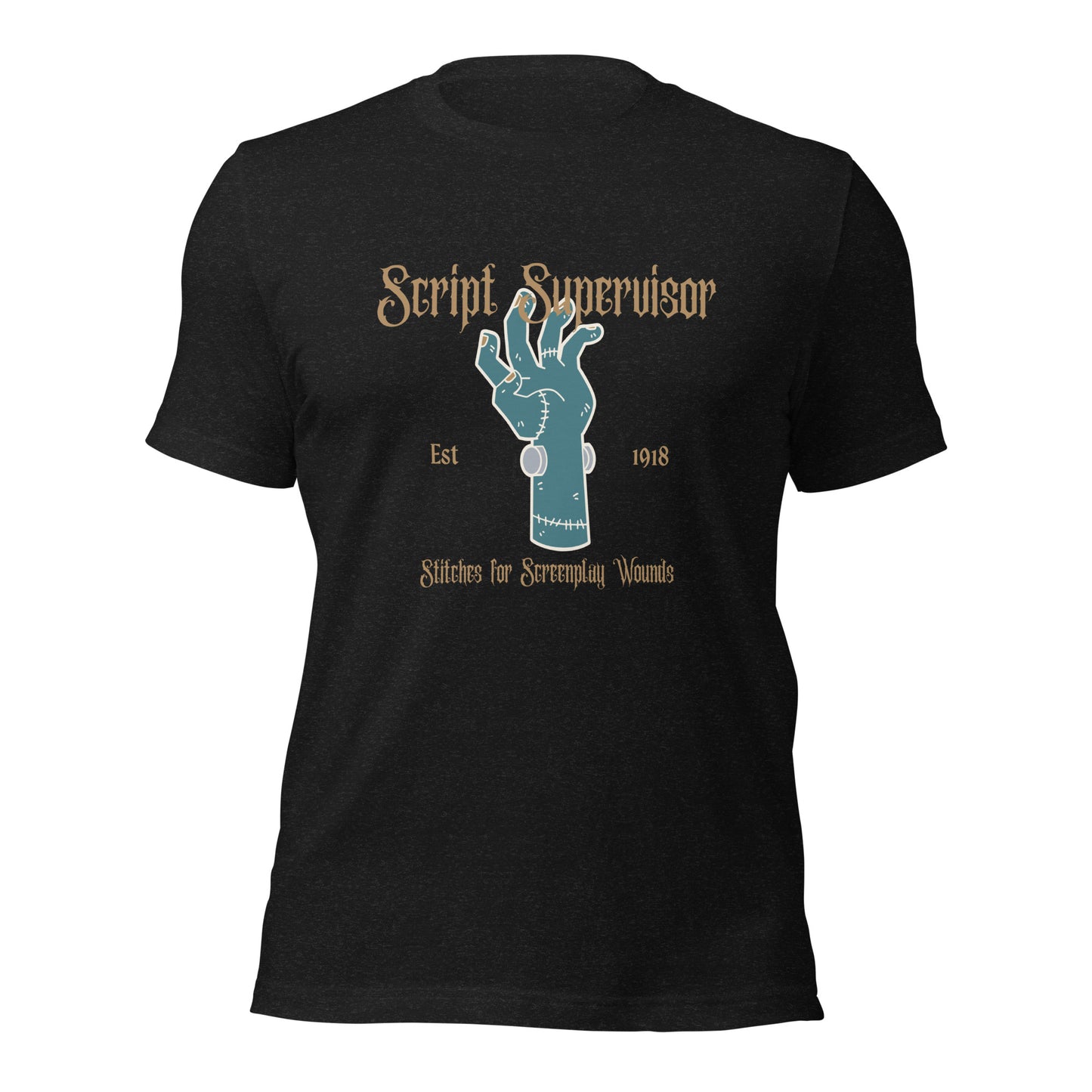 Script Supervisor Frankenstein Hand Halloween T-shirt