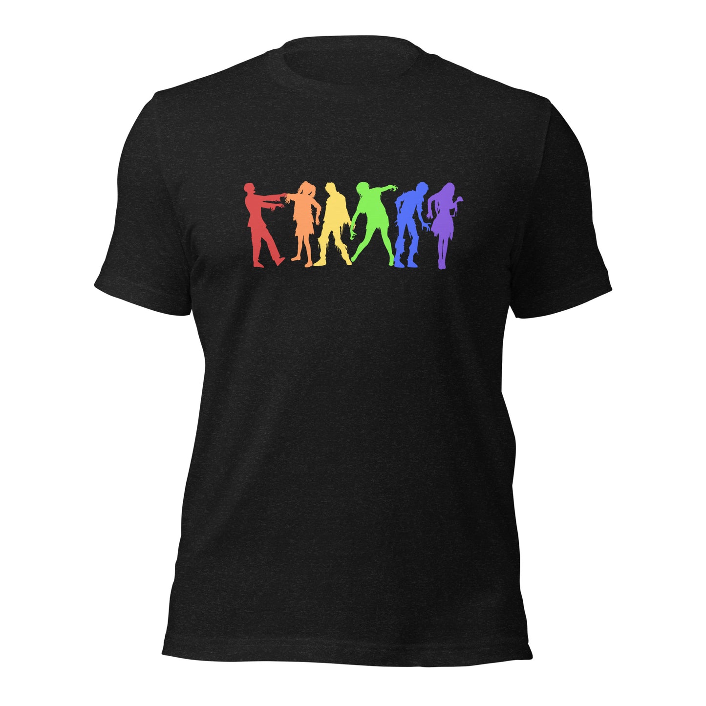 LGBTQ+ Pride Halloween Zombie Rainbow line T-Shirt