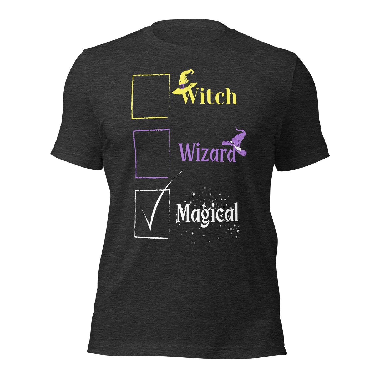 Non-Binary Witch, Wizard, Magical checkbox Enby T-shirt