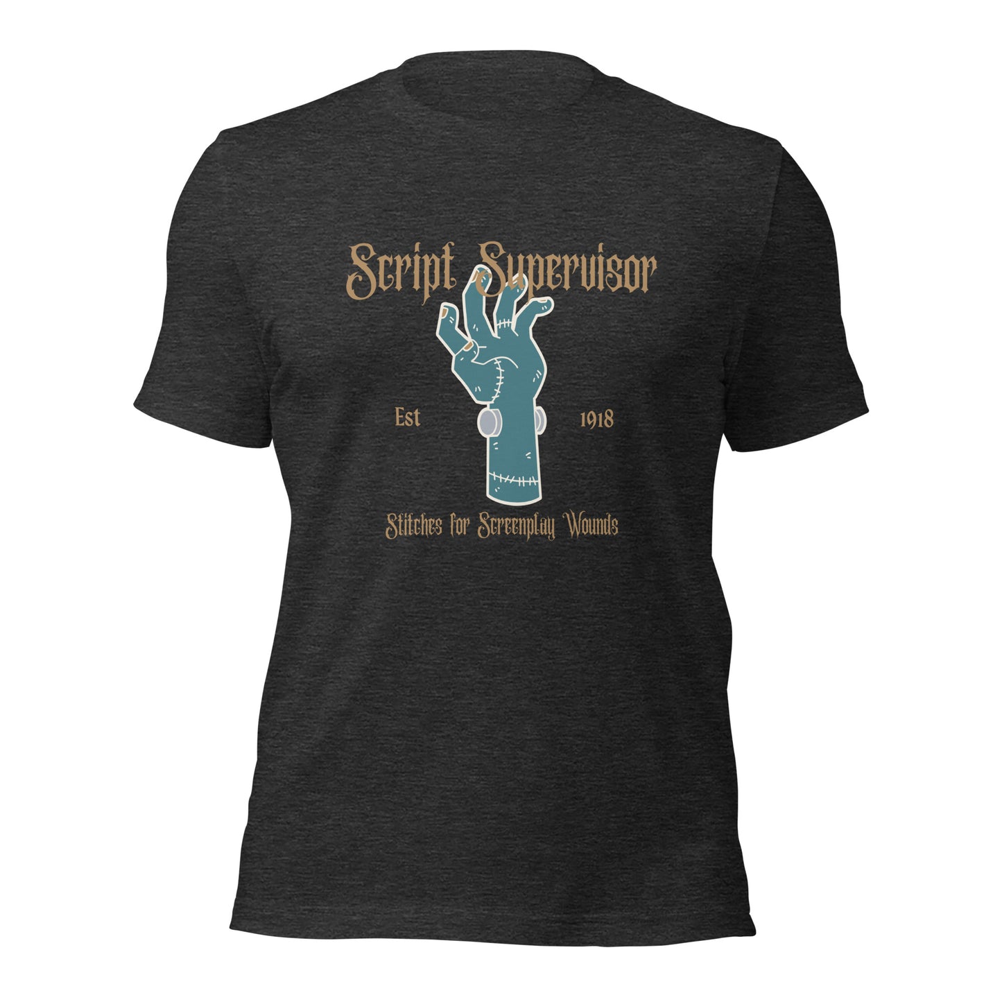 Script Supervisor Frankenstein Hand Halloween T-shirt