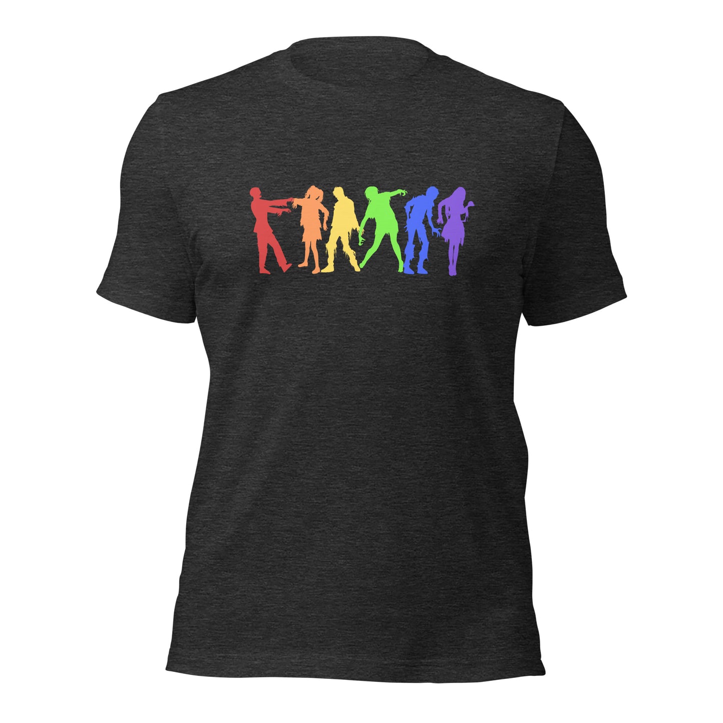 LGBTQ+ Pride Halloween Zombie Rainbow line T-Shirt