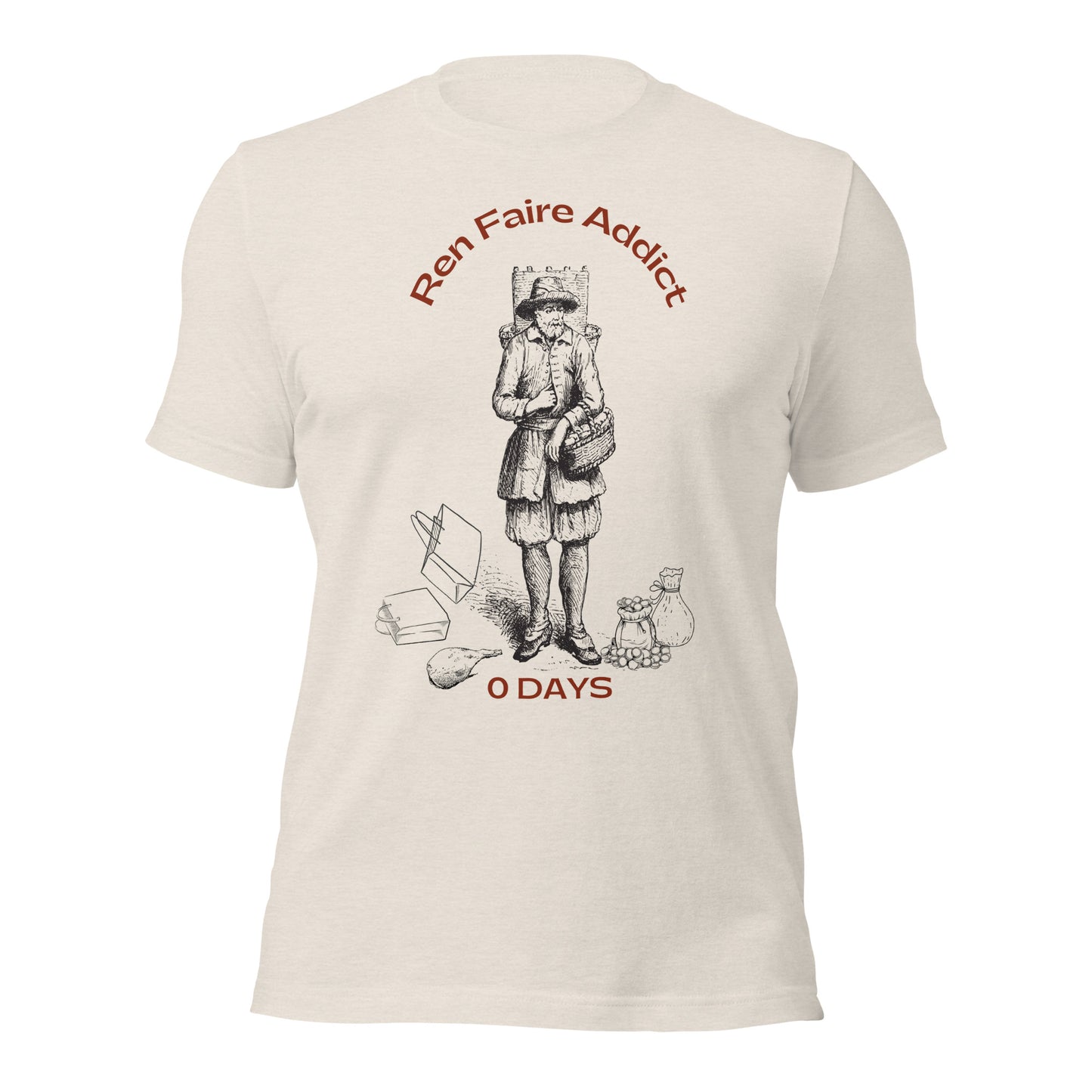 Ren Faire Addict T-shirt (Light), funny Renaissance Festival Tee