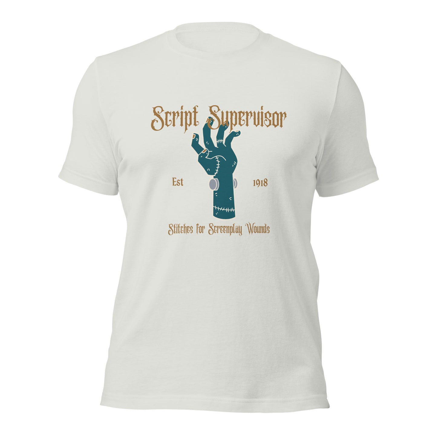 Script Supervisor Frankenstein Hand Halloween T-shirt