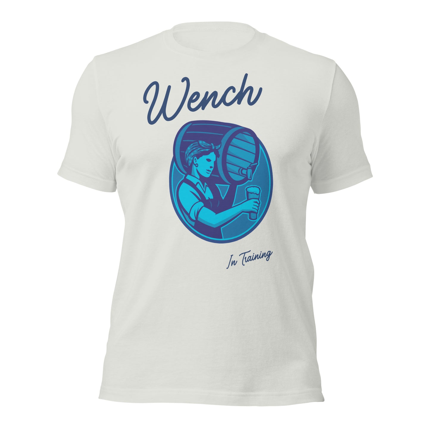 Wench In-Training funny Renaissance Festival T-shirt (Blue)