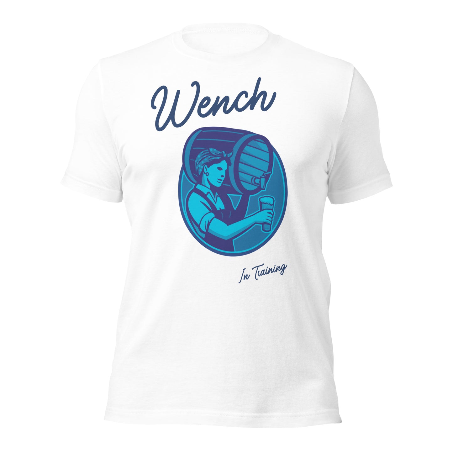 Wench In-Training funny Renaissance Festival T-shirt (Blue)