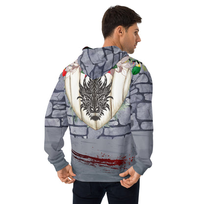 Deck the Dungeons Ugly Holiday Tabletop Gaming Hoodie