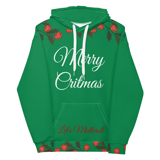 Merry Critmas Ugly Holiday Tabletop Hoodie
