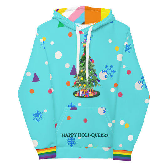 Holi-Queers Ugly Holiday Pride Hoodie