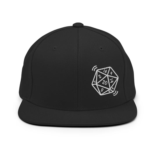 Nat D20 Tabletop Gaming Snapback Hat