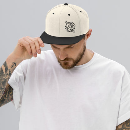 Nat D20 Tabletop Gaming Snapback Hat (Light)