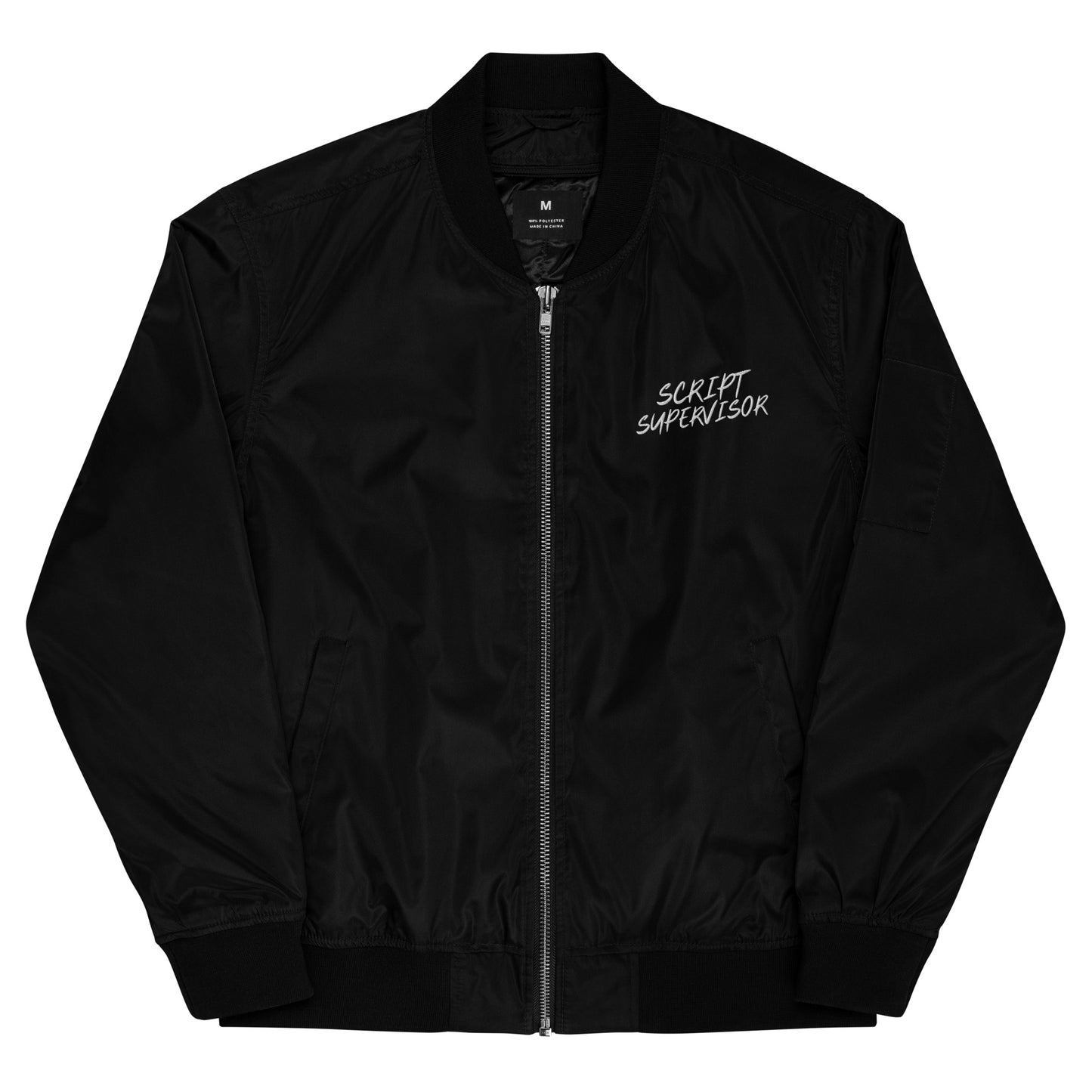 Script Supervisor 50s Style recycled bomber jacket