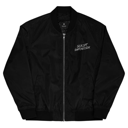 Script Supervisor 50s Style recycled bomber jacket