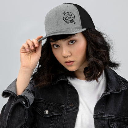 Nat D20 Tabletop Gaming Trucker Cap (Light)