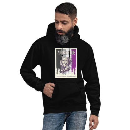 Ace Pride Flag Zombie Halloween Hoodie (Female Zombie)