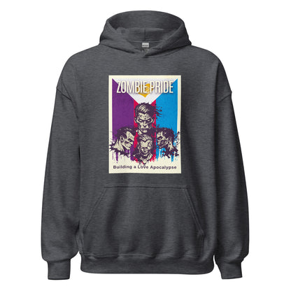 Gay Polyamorous Pride Flag Poly Zombie Halloween Hoodie
