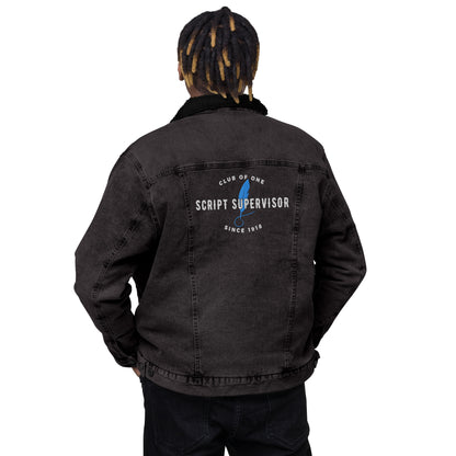 Script Supervisor, Club of One denim sherpa jacket
