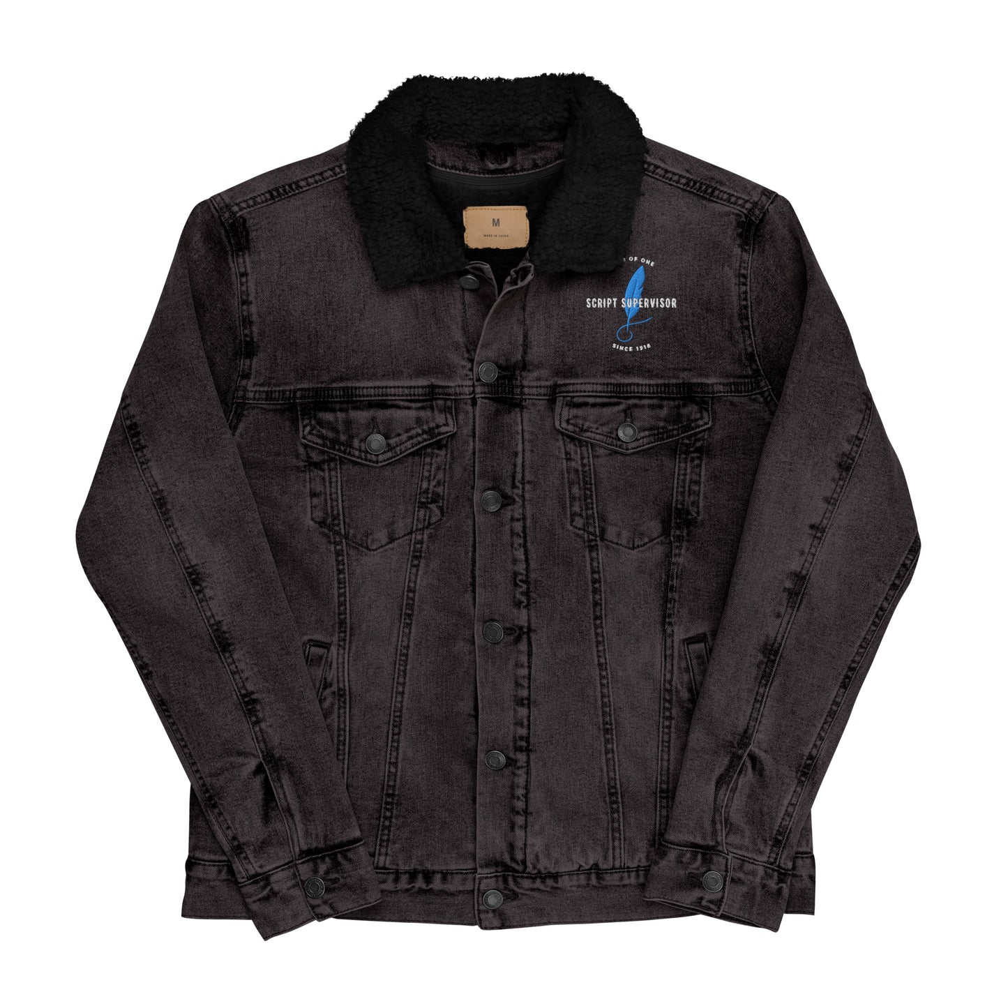 Script Supervisor, Club of One denim sherpa jacket