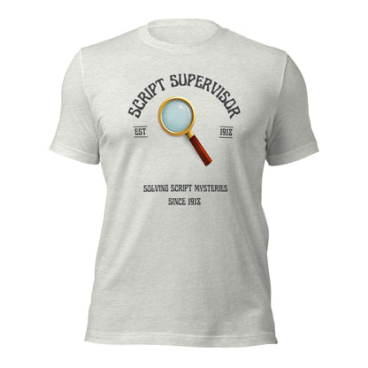 Script Supervisor Solving Mysteries T-shirt (Spyglass)