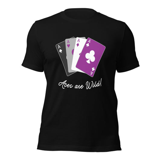 Aces are Wild Asexual Pride T-shirt