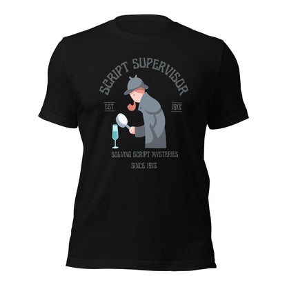 Script Supervisor Solving Mysteries T-shirt (Female)