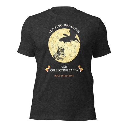 Dragon Slaying and Candy Tabletop Gaming Halloween T-Shirt