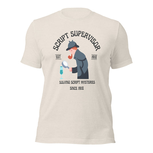 Script Supervisor Solving Mysteries T-shirt (Female)