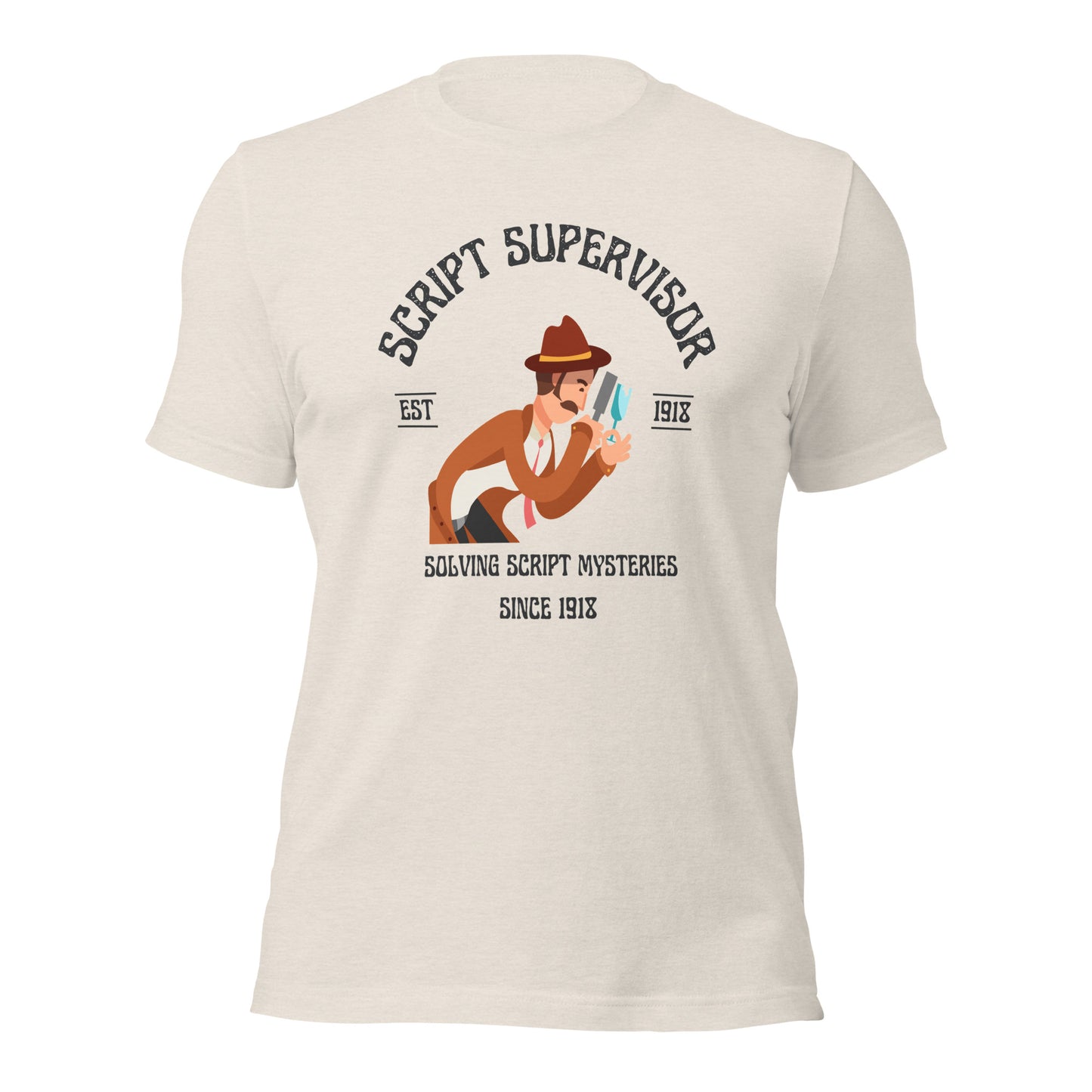 Script Supervisor Solving Mysteries T-shirt (Male)