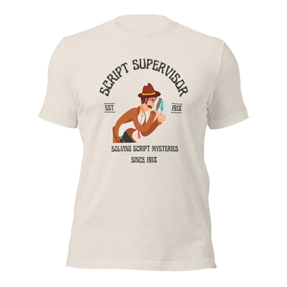 Script Supervisor Solving Mysteries T-shirt (Male)