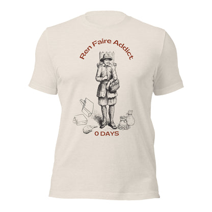 Ren Faire Addict T-shirt (Light), funny Renaissance Festival Tee