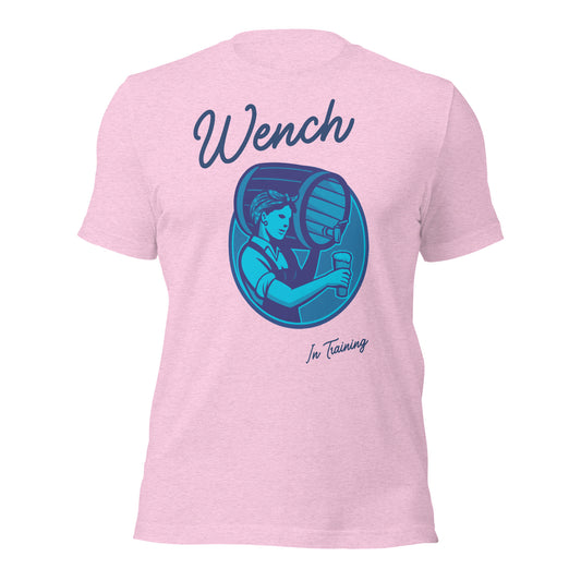 Wench In-Training funny Renaissance Festival T-shirt (Blue)