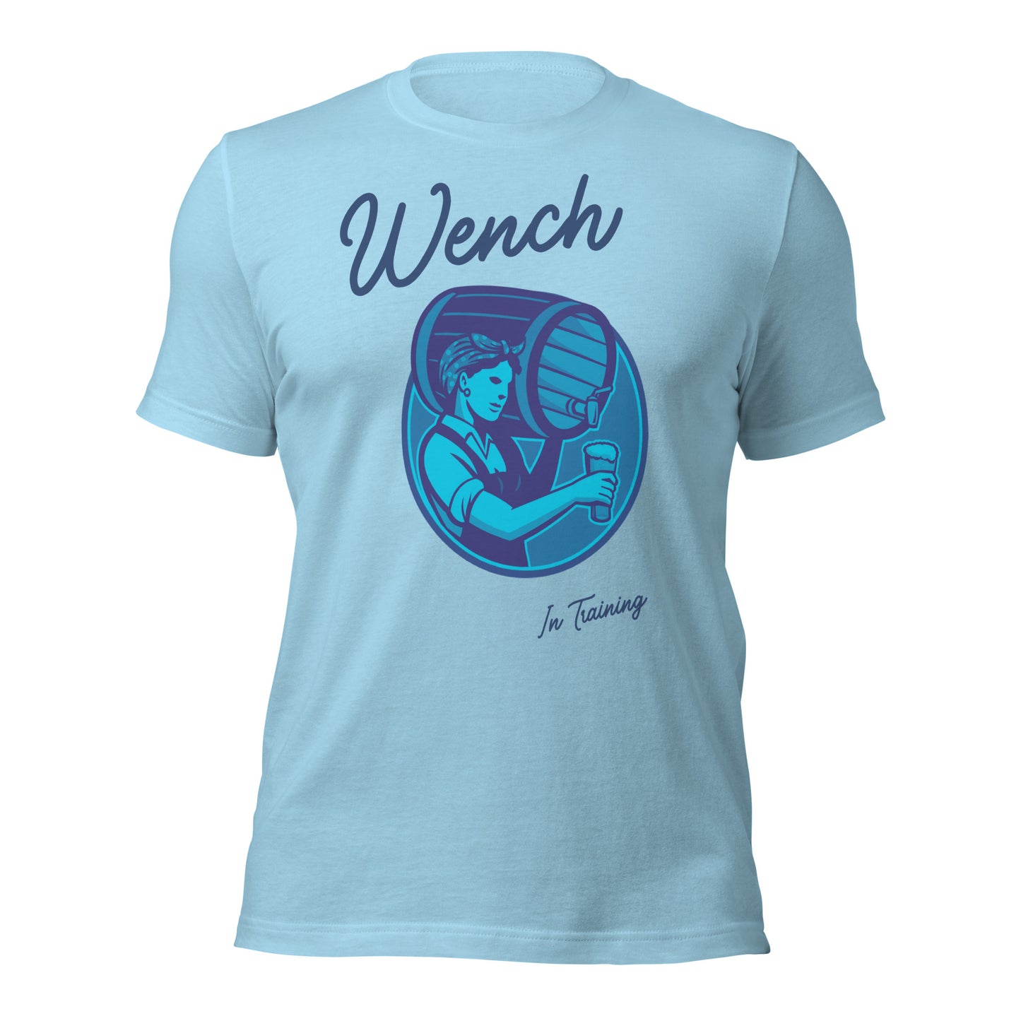 Wench In-Training funny Renaissance Festival T-shirt (Blue)
