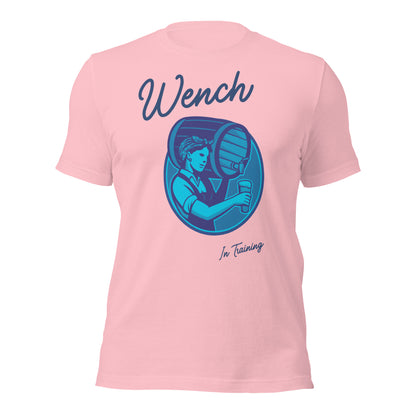 Wench In-Training funny Renaissance Festival T-shirt (Blue)