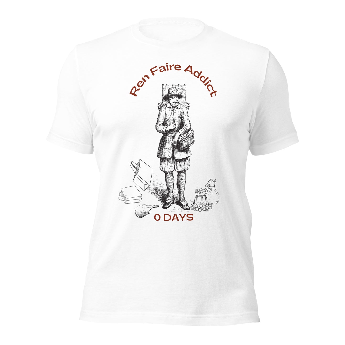 Ren Faire Addict T-shirt (Light), funny Renaissance Festival Tee
