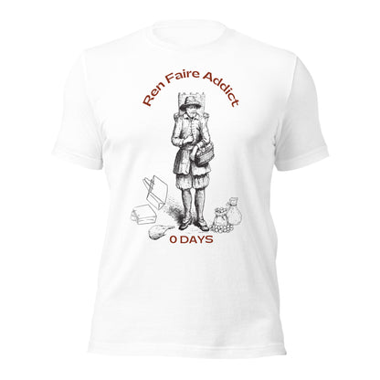 Ren Faire Addict T-shirt (Light), funny Renaissance Festival Tee