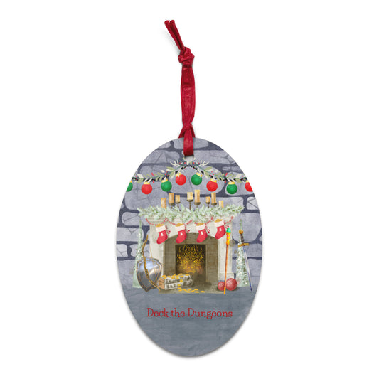 Deck the Dungeons Tabletop Gaming Wooden ornament